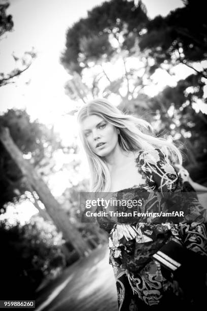 Maryna Linchuk attends the amfAR Gala Cannes 2018 dinner at Hotel du Cap-Eden-Roc on May 17, 2018 in Cap d'Antibes, France.