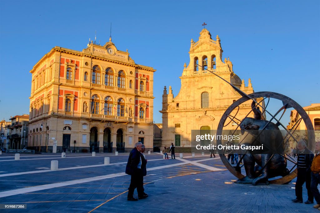 Grammichele, Piazza Carlo Maria Carafa (Sicily, Italy)