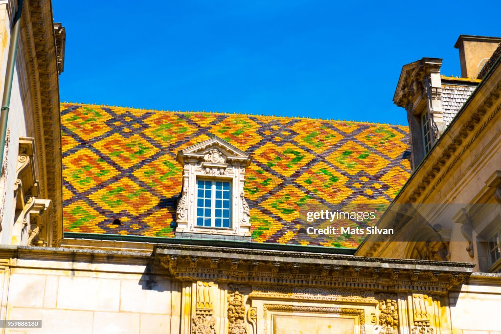 Old Town in Dijon in a Sunny Day