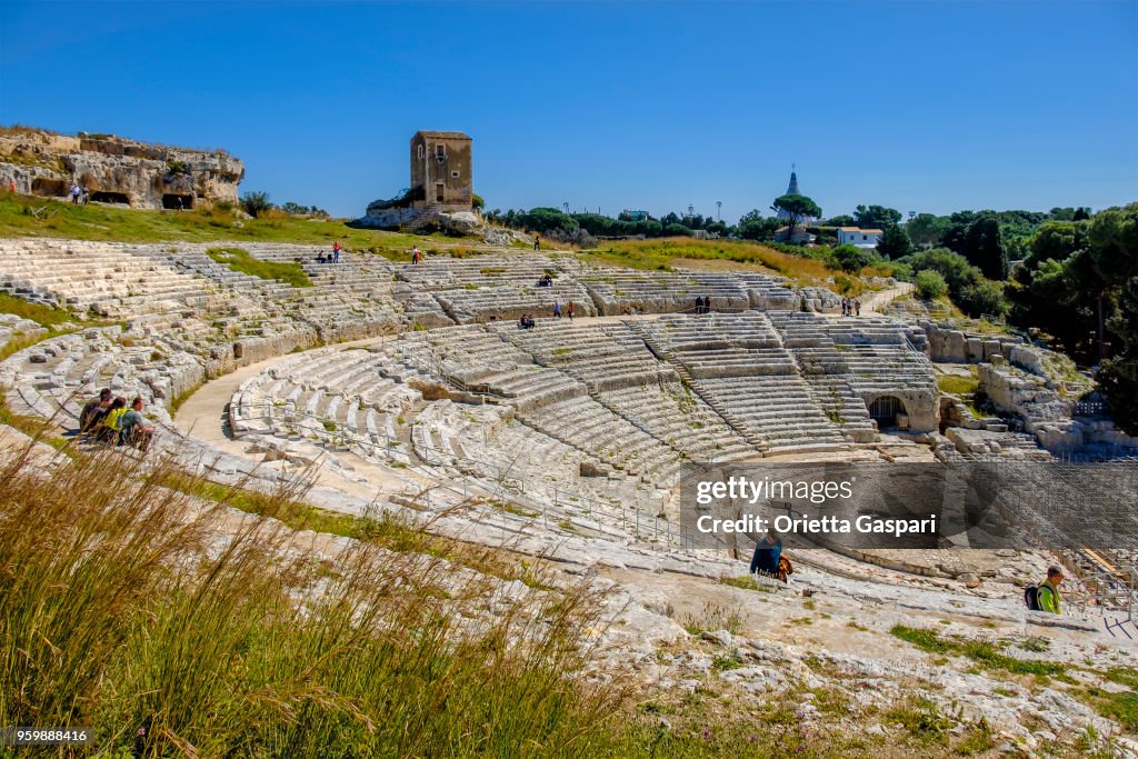 Syrakus, griechische Theater - Sizilien, Italien