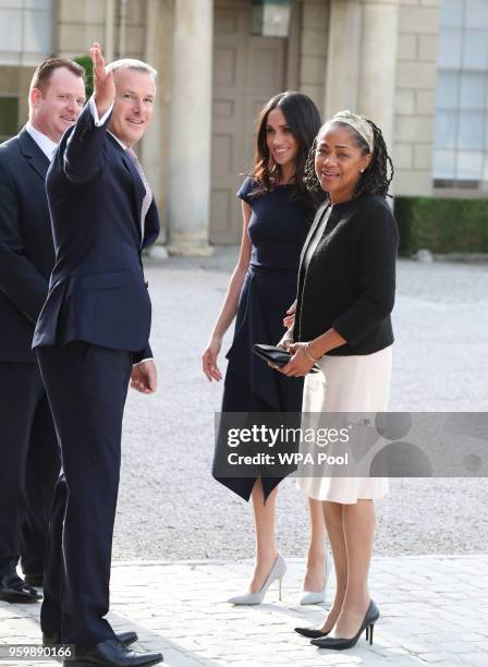 Meghan Markle and her mother, Doria Ragland arrive at Cliveden House Hotel on the National Trust's Cliveden Estate to spend the night before her...