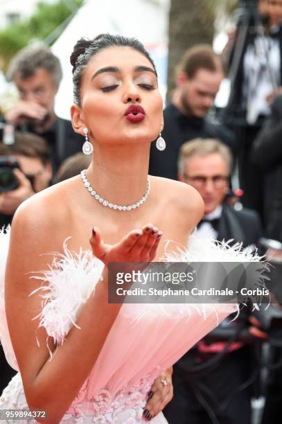 Neelam Gill attends the screening of "The Wild Pear Tree " during the 71st annual Cannes Film Festival at Palais des Festivals on May 18, 2018 in...