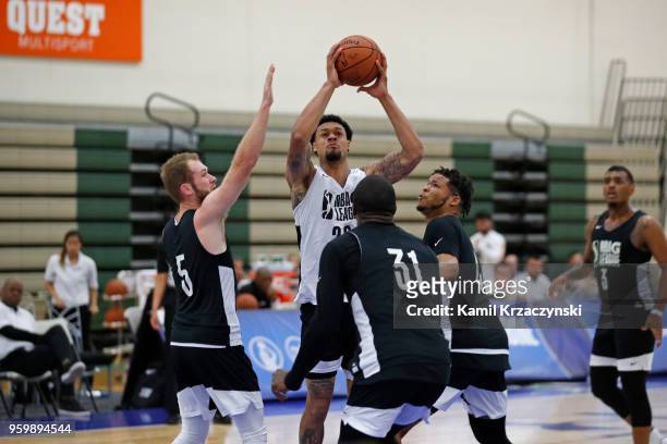McDaniels shoots the ball during the G-League Elite Mini Camp on May 15, 2018 at Quest Multisport in Chicago, Illinois. NOTE TO USER: User expressly...