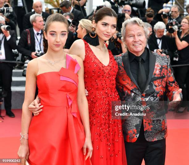 Letizia Pinochi, US actress Blanca Blanco and US actor John Savage arrive for the screening of the film 'The Wild Pear Tree ' at the 71st Cannes Film...