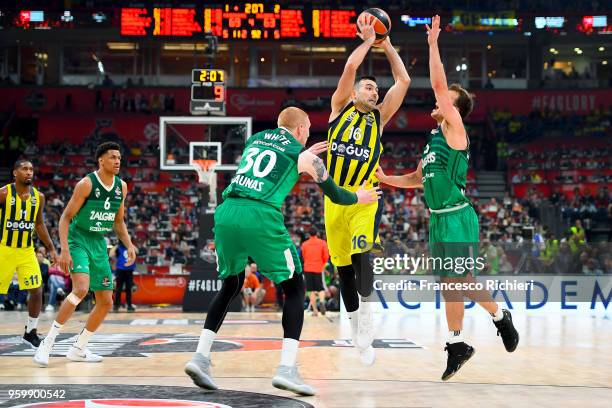 Kostas Sloukas, #16 of Fenerbahce Dogus Istanbul in action during the 2018 Turkish Airlines EuroLeague F4 Semifinal B game between Fenerbahce Dogus...