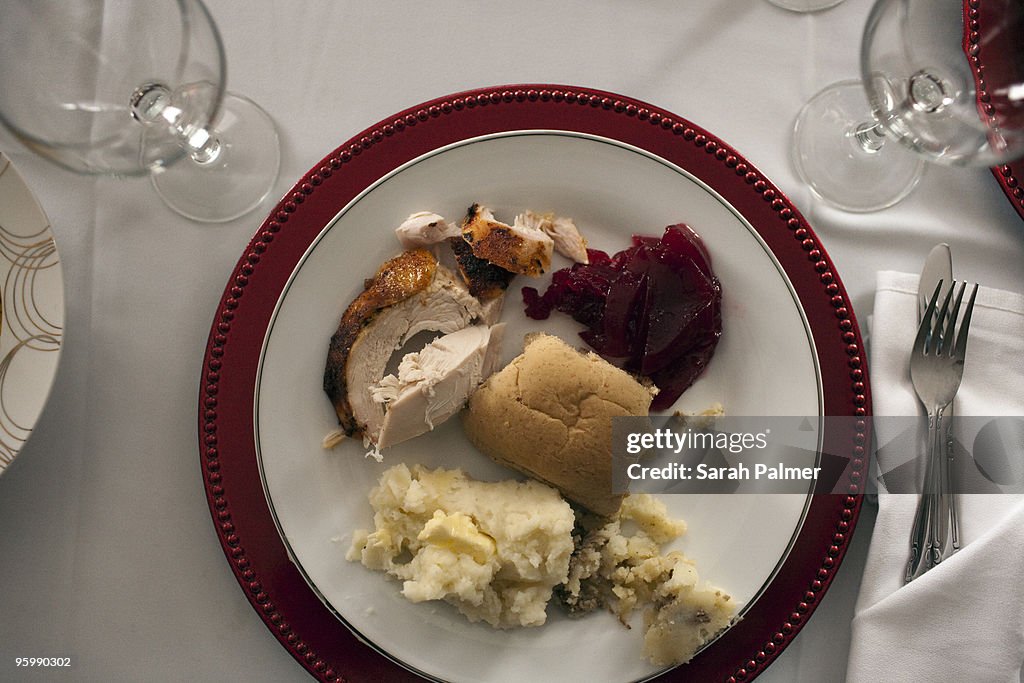 American thanksgiving dinner