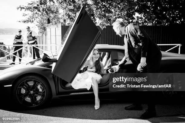 Guest arrives the amfAR Gala Cannes 2018 at Hotel du Cap-Eden-Roc on May 17, 2018 in Cap d'Antibes, France.