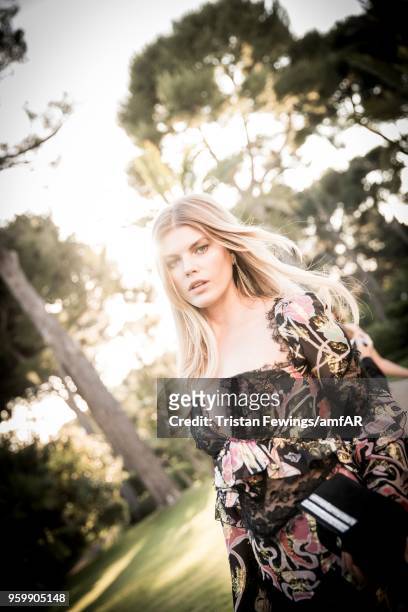 Maryna Linchuk attends the amfAR Gala Cannes 2018 at Hotel du Cap-Eden-Roc on May 17, 2018 in Cap d'Antibes, France.