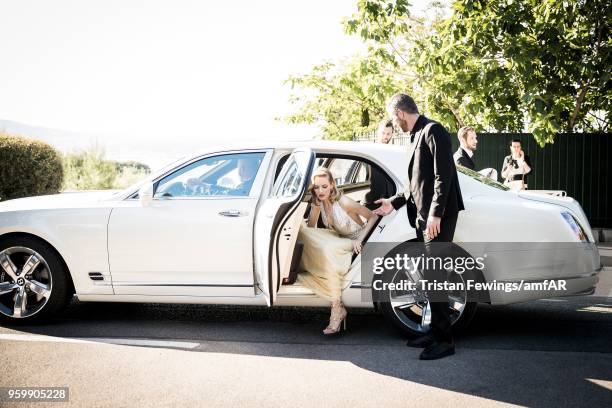 Guest arrives attends the amfAR Gala Cannes 2018 at Hotel du Cap-Eden-Roc on May 17, 2018 in Cap d'Antibes, France.