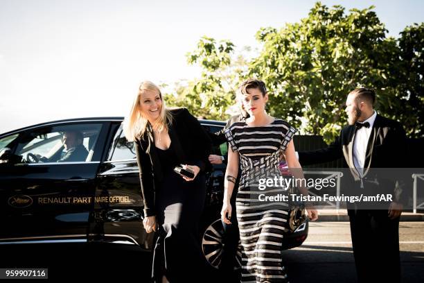 Kristen Stewart attends the amfAR Gala Cannes 2018 dinner at Hotel du Cap-Eden-Roc on May 17, 2018 in Cap d'Antibes, France.