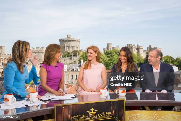 Savannah Guthrie, Hoda Kotb, ?Suits? co-stars Gina Torres, Sarah Rafferty and Rick Hoffman for the wedding of Prince Harry and Meghan Markle at...