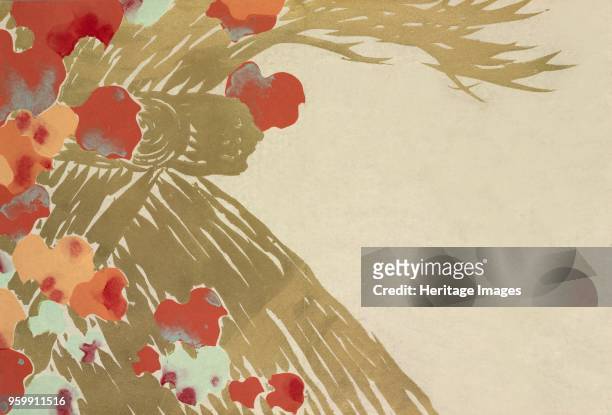 Tsuta, from Momoyo-gusa The World of Things Vol I, pub.1909 colour block woodcut. Ivy; )