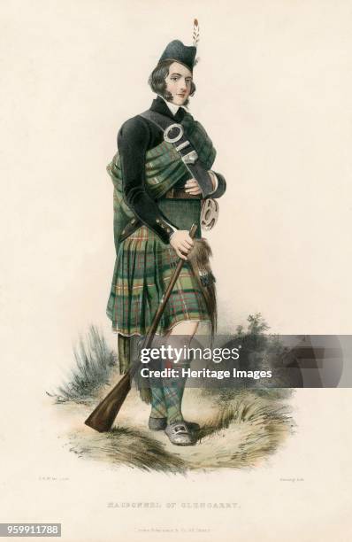 Macdonnel of Glengarry, from The Clans of the Scottish Highlands, pub. 1845 colour lithograph. )