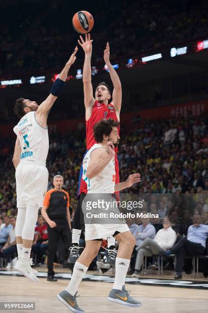 Nando de Colo, #1 of CSKA Moscow in action during the 2018 Turkish Airlines EuroLeague F4 Semifnal B game between Semifinal A CSKA Moscow v Real...