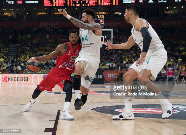 Cory Higgins, #22 of CSKA Moscow in action during the 2018 Turkish Airlines EuroLeague F4 Semifnal B game between Semifinal A CSKA Moscow v Real...