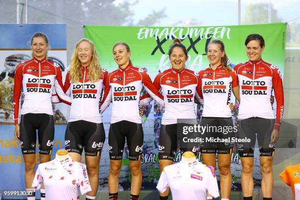 Anabelle Dreville of France / Demi De Jong of The Netherlands / Kelly Van den Steen of Belgium / Julie Van de Velde of Belgium / Valerie Demey of...