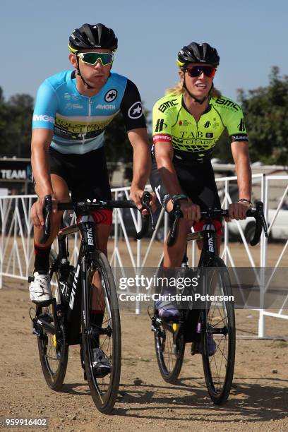 Fabian Lienhard of Switzerland riding for Team Holowesko-Citadel p/b Arapahoe Resources and Taylor Eisenhart of the United States riding for Team...
