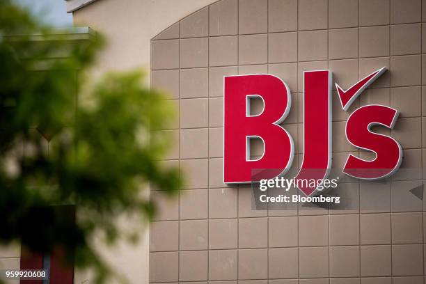 Signage is displayed outside a BJ's Wholesale Club Holdings Inc. Location in Miami, Florida, U.S., on Thursday, May 17, 2018. The warehouse-club...