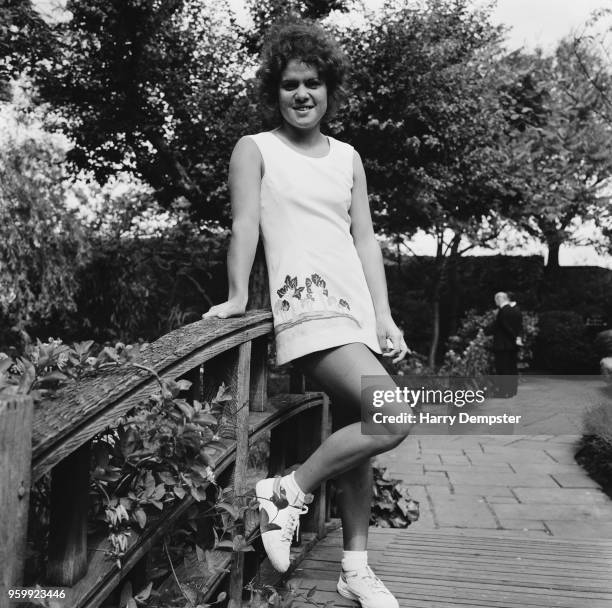 Australian tennis player Evonne Goolagong Cawley posed in London on 4th July 1972.