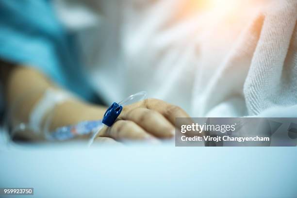 health insurance - hospital bed stockfoto's en -beelden