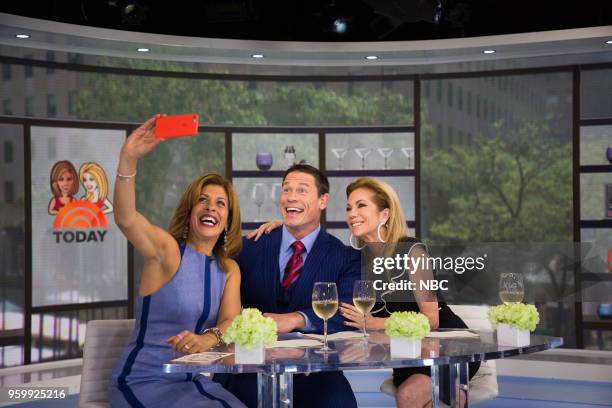 Hoda Kotb, John Cena and Kathie Lee Gifford on Tuesday, May 15, 2018 --