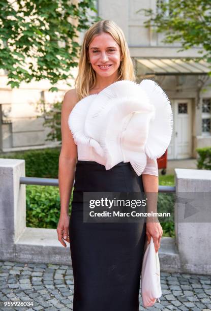 Nadeshda Brennicke seen during the Bayerischer Fernsehpreis show at Prinzregententheater on May 18, 2018 in Munich, Germany.