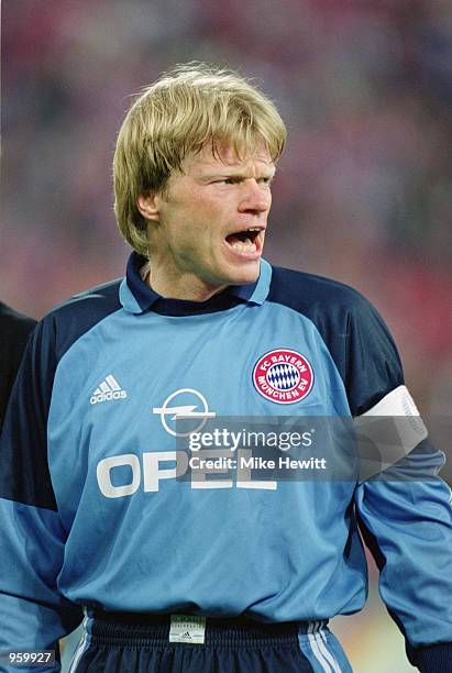 Portrait of Oliver Kahn of Bayern Munich before the UEFA Champions League Semi-final Second Leg between Bayern Munich and Real Madrid at the Olympic...