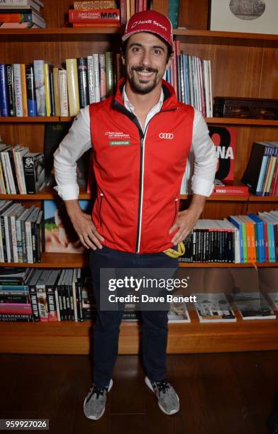 Formula E racing driver Lucas di Grassi attends the ABB Formula E dinner in Berlin with Emily Ratajkowski ahead of the BMW i Berlin E-Prix at China...