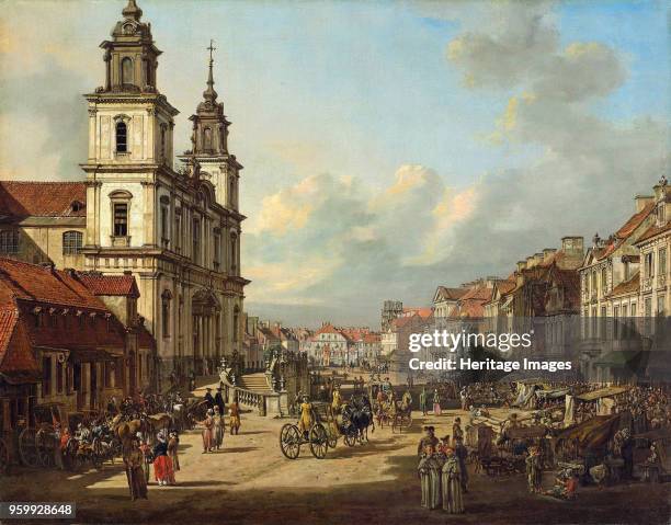 The Church of the Holy Cross in Warsaw, 1778. Found in the Collection of Royal Castle, Warsaw. )