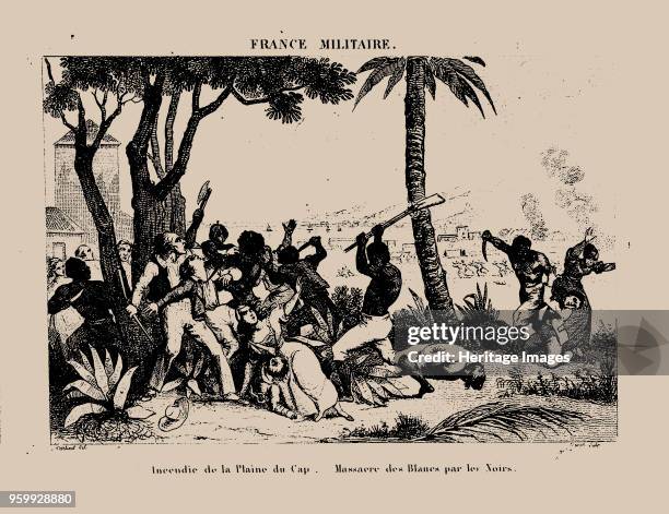 The Haitian Revolution. Slave rebellion on the night of 21 August 1791, 1833. Private Collection. )