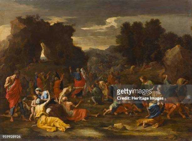 The Israelites gathering Manna, 1638. Found in the Collection of Musée du Louvre, Paris. )