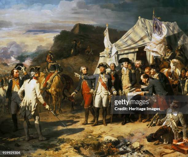 The Siege of Yorktown, October 17 1836. Found in the Collection of Musée de l'Histoire de France, Château de Versailles. )