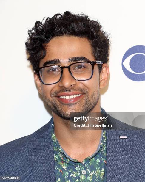 Actor Suraj Sharma attends the 2018 CBS Upfront at The Plaza Hotel on May 16, 2018 in New York City.