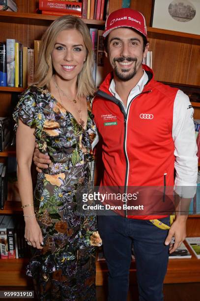 Nicki Shields and Formula E racing driver Lucas di Grassi attend the ABB Formula E dinner in Berlin with Emily Ratajkowski ahead of the BMW i Berlin...