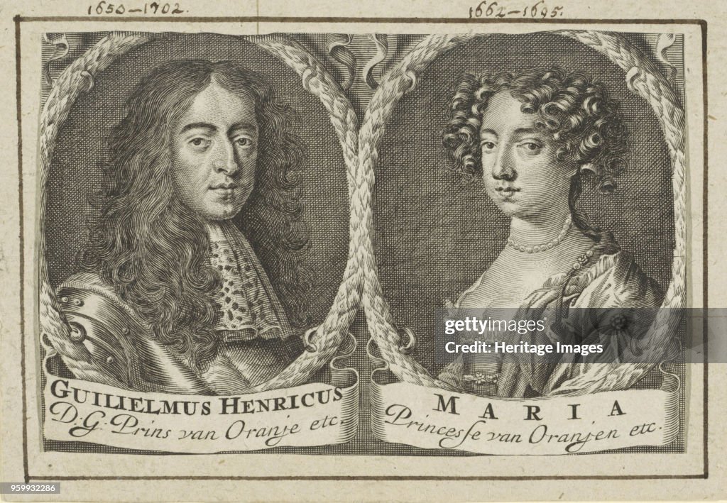 Wedding Portrait Of Willem Iii And Mary Ii Stuart