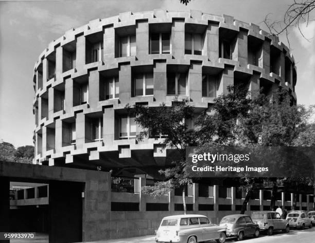 British Embassy, 116 Calle Fernando el Santo, Madrid, Spain, 1966. Photographed for the Ministry of Public Building and Works. The building was...