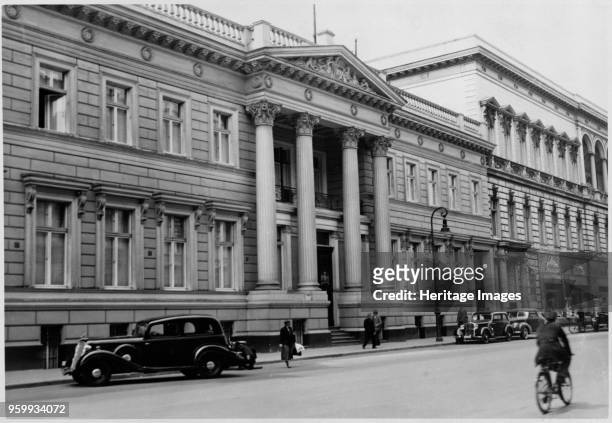 British Embassy, 70 Wilhelmstrasse, Berlin, 1939. Photographed before the outbreak of the Second World War. The Palais Strousberg, designed by...