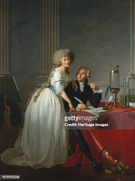 Antoine-Laurent Lavoisier and His Wife , 1788. Found in the Collection of Metropolitan Museum of Art, New York.