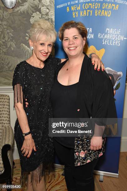 Anita Dobson and Katy Brand attend the press night after party for "3 Women" at The Haymarket Hotel on May 18, 2018 in London, England.