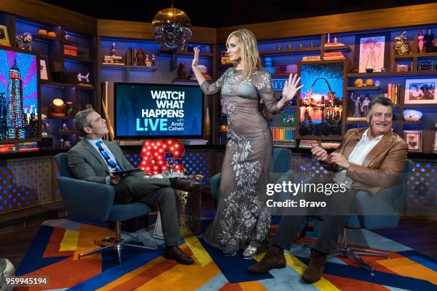 Pictured : Andy Cohen, Sonja Morgan and Keith Hernandez --