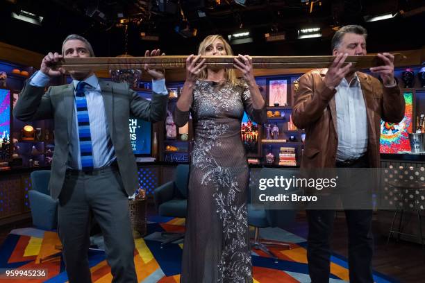 Pictured : Andy Cohen, Sonja Morgan and Keith Hernandez --