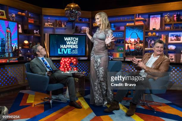 Pictured : Andy Cohen, Sonja Morgan and Keith Hernandez --