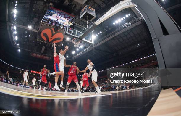 Gustavo Ayon, #14 of Real Madrid in action during the 2018 Turkish Airlines EuroLeague F4 Semifnal B game between Semifinal A CSKA Moscow v Real...