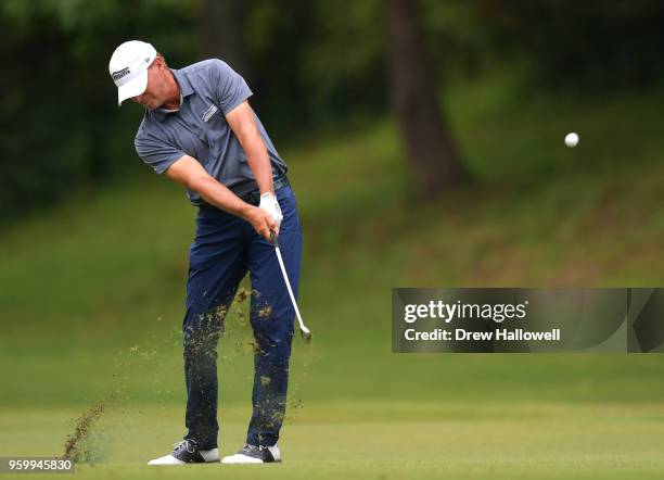 Steve Stricker of the United States plays a shot on the sixth hole during the second round of the Regions Tradition at the Greystone Golf & Country...