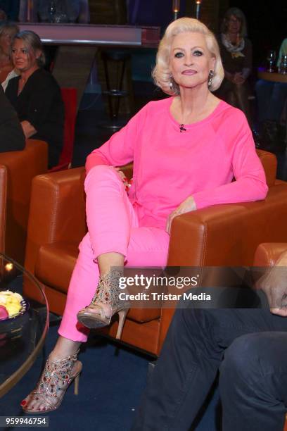 Former German figure scating champion Marika Kilius during the NDR Talk Show on May 18, 2018 in Hamburg, Germany.