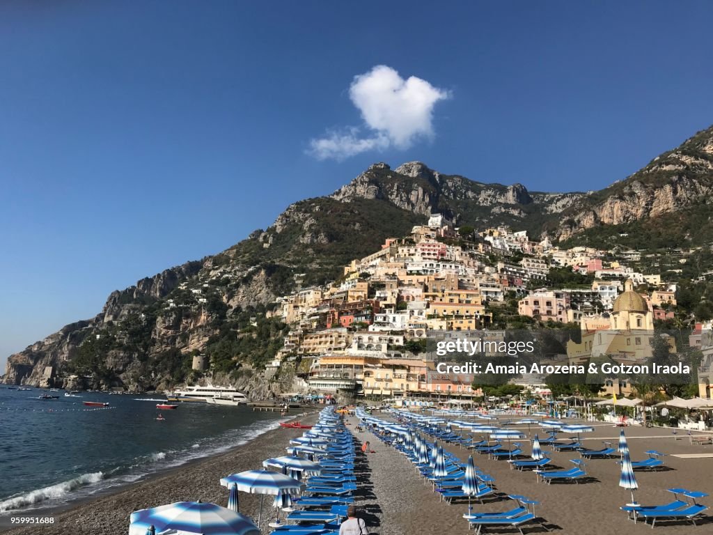 Positano waterfront. The Amalfi Coast, Campania, Italy