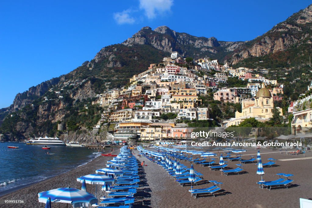 Positano waterfront. The Amalfi Coast, Campania, Italy