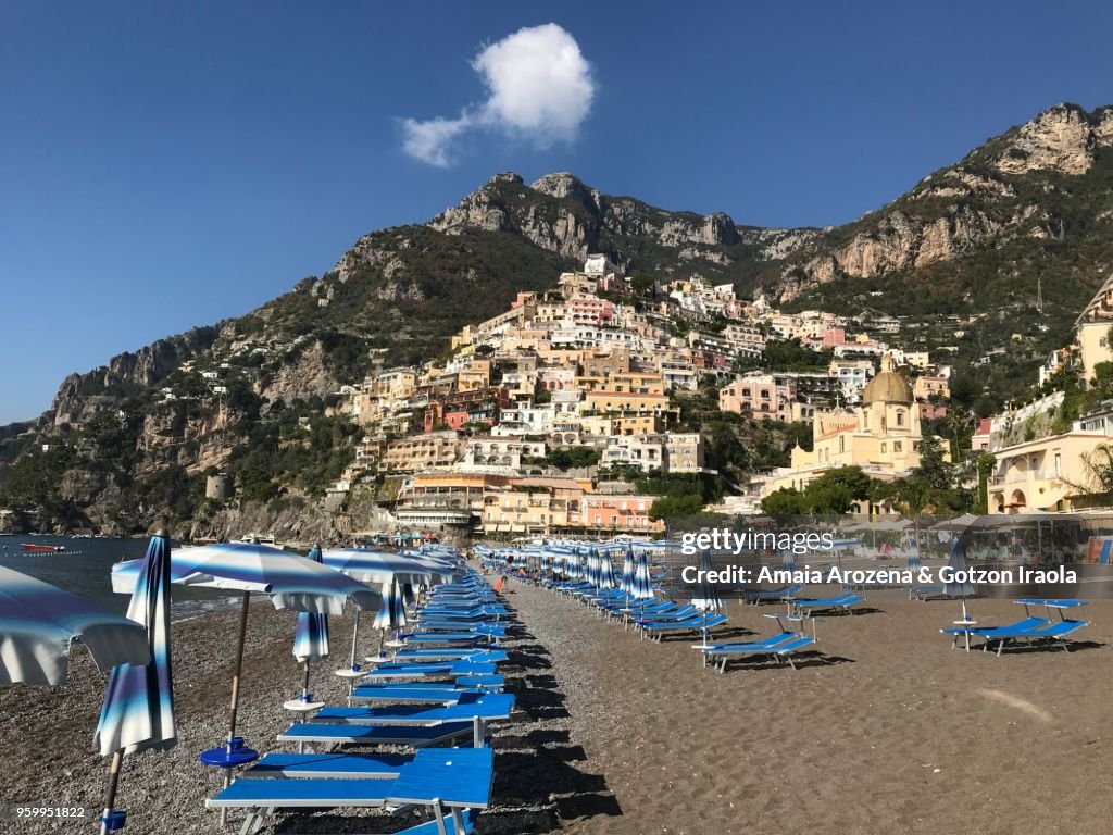 Positano waterfront. The Amalfi Coast, Campania, Italy