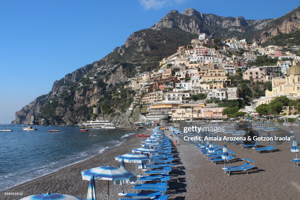 Positano waterfront. The Amalfi Coast, Campania, Italy