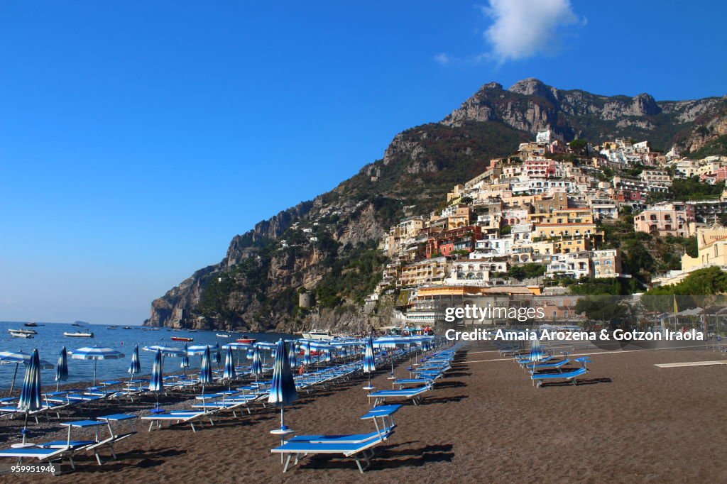 Positano waterfront. The Amalfi Coast, Campania, Italy